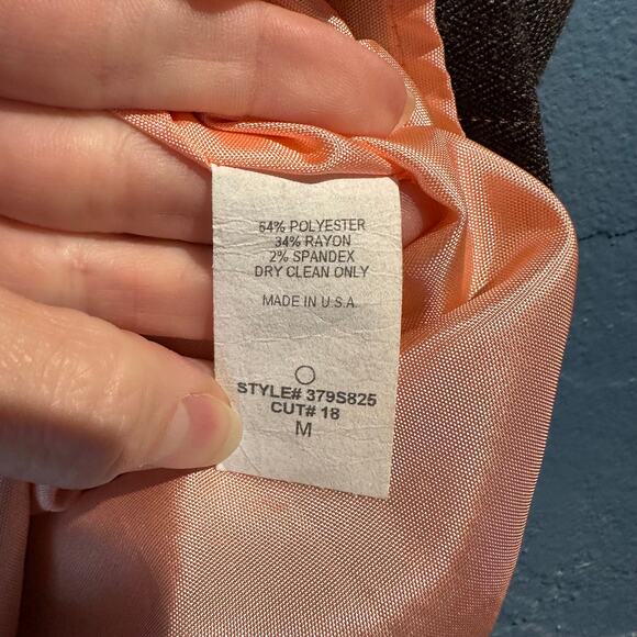 beau bois Design Laboratory Medium Mini Skirt Micro Pin Stripe Brown Applique - Picture 6 of 9